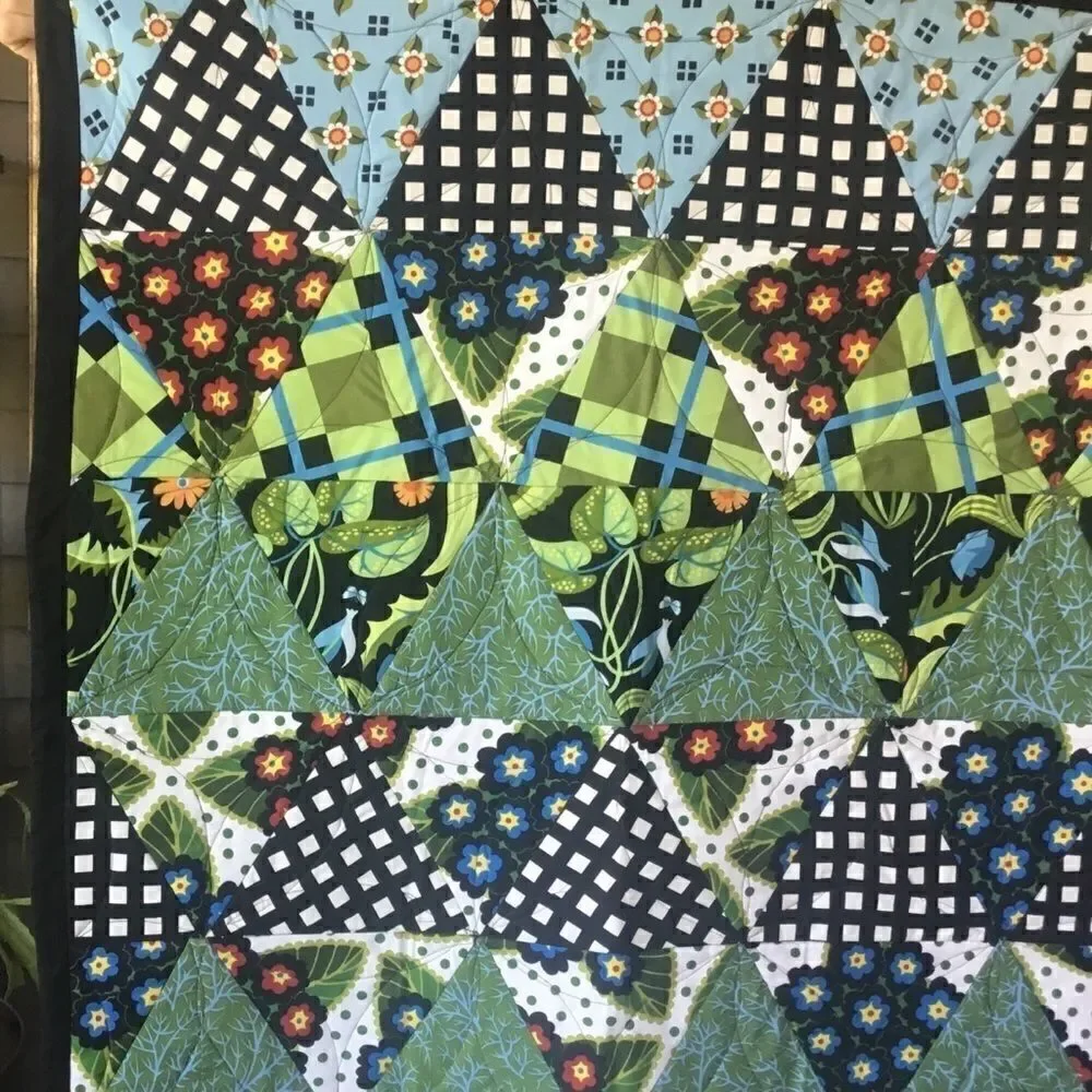 Handmade Lap Quilt Triangles